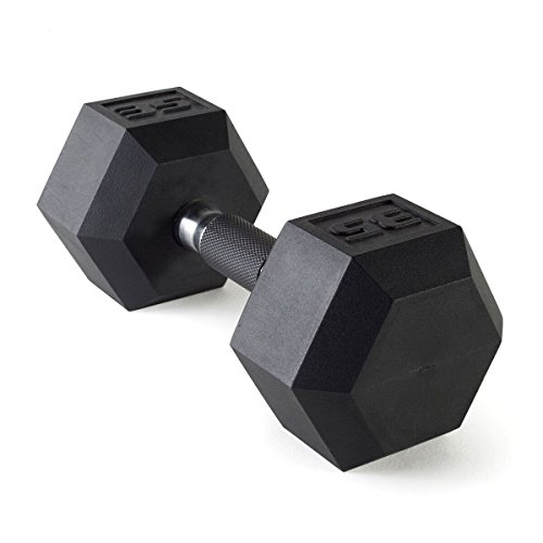 Cap Barbell Fitness Urethane Covered Dumbbell Black,35-Pound