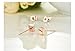 M&T 2015 14K Rose Gold Plated Stainless Steel Stud Earring, A Pair Square Tiny 5mm Stud Earrings Ge313