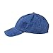 DALIX Mens Pigment Dyed Washed Cotton Cap - Adjustable Hat 6 Panel Unstructured (Heavy Washed Navy Blue)