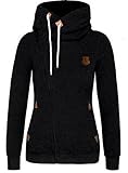 C.X Trendy Women's Casual Slim Fit Oblique Zip-up Hoodie Jackets