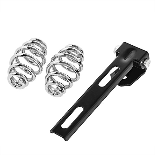 Senkauto Motorcycle Leather Cushion Spring Bracket Bobber Solo Seat for Harley Chopper Suzuki Yamaha Honda
