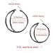 Tunsun Stainless Steel Moon Nose Ring Hoop Indian Nose Ring Septum Ring Nose Jewelry Nose Piercing Small Nose Hoop