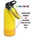 One MissionX Paracord Handle & Protective Bottom Silicone Boot Cover Set - Compatible with Hydro Flask 32 & 40 oz and Other Similar Stainless Steel Water Bottles (Sun Flower/Yellow)