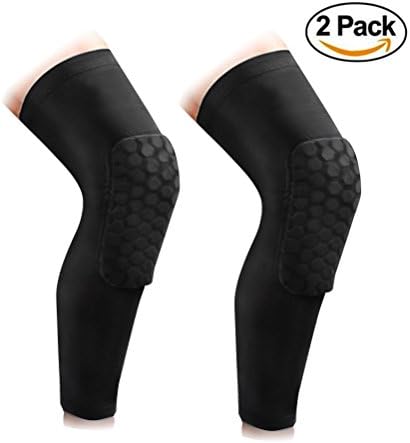CFORWARD Protective Knee Pads, 1 Pair Anti-slip Basketball Knee Pads Elbow Guard Compression Leg Sleeve, Medium