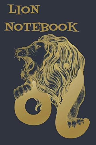 Lion Notebook: Cute Lion Notebook/Journal for Adults/Children Animals Lovers to Writing (6x9 Inch. 15.24x22.86 cm.) College Ruled Lined Paper 121 Blank Pages (GOLD&BLUE Pattern) Paperback – 23 May 2019