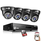 XVIM 8CH 720P Video Security Camera DVR System, 4 HD 1.0MP Indoor Outdoor Dome CCTV Surveillance Cameras with 85ft Night Vision, 1TB Hard Drive