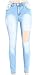 Gemijack Women's Cotton Slimming Butt Lift Distressed Jeans Skinny Denim Pants