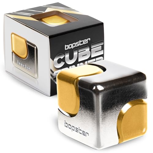 石川玩具 ハンドスピナー CUBE SPINNER シルバーゴールド