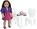 18 Inch Doll Wooden Furniture 4 Pc. Set Perfect for Doll 18 Inch Furniture American Girl Dollhouses and More! Wooden 18 Inch Doll Table, 2 Chairs & Doll Bed Set or for 18 inch Doll House Furniture