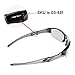 Walleva Polarized Black Replacement Lenses for Oakley Flak Jacket Sunglasses