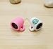 ZOEAST White Pink Black Purple Coffee Cup Dust Plug 3.5mm Phone Headphone Jack Earphone Cap Ear Charm Compatible with iPhone 4 4S 5 5S SE 6 6S Plus HTC Samsung IPad iPod etc. (Pink+White Cup)