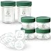 Sage Spoonfuls Make in Bulk Glass Jars, (Set of 2 8oz & 4 4oz Glass Jars) primary