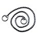 SGODA Black Dog Chain Collar Choke Pet Training Snake Collar with Heavy Links, 22 in, 4 mm