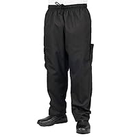 Black Cargo Style Chef Pant, M