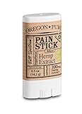 Oregon Pure Hemp Pain Stick: Roll On Powerful Fast Acting Topical Analgesic for Arthritis, Cramping, Tendinitis, Fibromyalgia, Sciatica, Back, Knee, Muscle, Nerve, Foot, Joint Pain and Stress Relief
