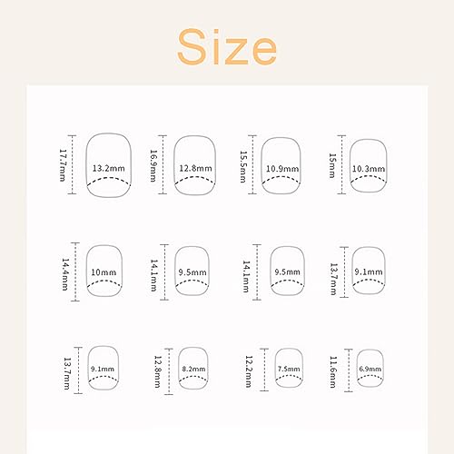 White French Tip Press on Nails Short Square Fake Nails Glossy Pink False Nails with Glue on Nails Reusable Full Cover Stick on Nails Acrylic Artificial Nails for Women DIY Nails Art Decoration - Image 6