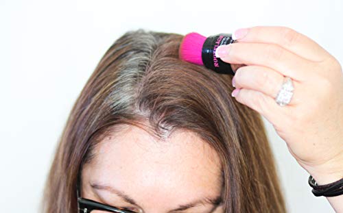 Rootflage Root Touch Up Hair Powder - Temporary Hair Color, Root Concealer, Thinning Hair Powder, Hair Filler and Concealer and Applicator with Detail Brush Included (Merlot)