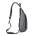 Casual Canvas Backpack Crossbody Travel Sling Bag Shoulder Chest Bag (Grey)