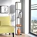 Oneach Arterton Modern Shelf Floor Lamp with Open-Box Shelves Diffused Lighting for Reading Living Room and Bedroom-LED Bulb Included