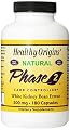 Healthy Origins Phase 2- White Kidney Bean Extract Capsules, 500 Mg, 180 Count
