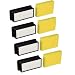 Gotty 4 Pack 1008 Pre & Post Motor Replacement Filter Kit for Bissell CleanView Upright Vacuums 9595A, 1819, 1822, 1825, 1831, 1330, 1332. 4 Pre-Motor Foam Filter and 4 Post-Motor Filter