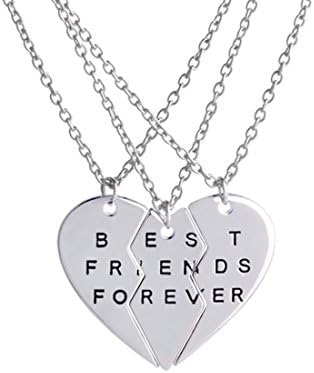 Silver or gold Best Friends Forever Broken Heart Necklaces, Best Friends Forever Necklace