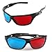 Red-Blue Anaglyph Simple Style Active 3D Glasses 3D Movie Game 2Pcs inthumb 3