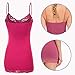 ViiViiKay Women's Basic Spaghetti Strap Lace Trim Cami Tank Top Junior to Plus