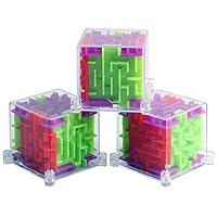 Hemore 3D Mini Maze Cube Puzzle Cube Labyrinth Rolling Ball Toys Puzzle Game Cubos Magicos Learning Toys for Children