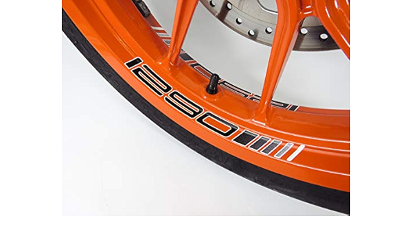 Bike Label 790086A - Juego de 3 Pegatinas para Fondo de llanta para KTM 1290 Super Duke
