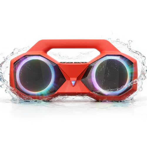 OZJ Bluetooth Speaker Outdoor Loud Bass Portable