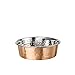 Neater Pet Brands Hammered Decorative Designer Bowls - Luxury Style Premium Dog and Cat Dishes (Small, Copper)