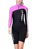 DIVE & SAIL Women 1.5mm One Piece UV Protection Wetsuit for Diving Snorkeling Swimming