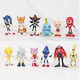 Sonic The Hedgehog Action Figures Toys 12 Pcs/Set