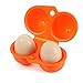 Ologymart Portable Egg Storage Box 2 Egg Case Carrier Tray Barbecue and Picnic Supplies Egg Container Hard Boiled Egg Holder Camping Carrier