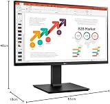 LG 24BP45SP-B 23.8" 1920x1080 IPS Monitor HDMI DP Pivot Speaker 5ms Black view 9