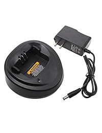 Amotionergy NNTN4497CR - Batería y cargador para radio Motorola NNTN4496 NNTN4497 CP040 CP150 CP200 CP200D CP200XLS EP450 DEP450 PR400 GP3188 GP3688 Walkie Talkies
