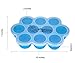 Silicone Baby Food Freezer Tray - Multipurpose Container to Freeze and Store Homemade Baby Food, Herbs, Ice Cubes, etc. - BPA Free 100% Platinum Silicone - No Plastic (Blue)