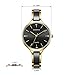 MAMONA Women's Quartz Watch Gift Set Crystal Accented Ceramic and Stainless Steel L3877GT (Black)