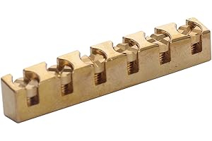 XIYANGJUAN 43mm Guitar Nut Height Adjustable Brass Nut - For Gibson Les Paul LP SG Style Guitar Gold