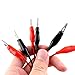 Eiechip Alligator Clips Electrical, Insulated Alligator Clips with Wires Test Cable Double-Ended Clips, Alligator Clips Insulated Test Leads Cable Black&red 3Groups 42inches
