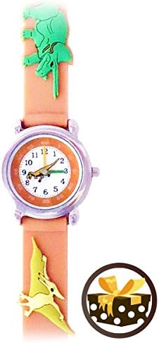 T-Rex and Friends (Khaki) Gone Bananas Boys Time Teacher Waterproof Dinosaur Watch