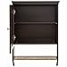 Best Choice Products 19x18in Wooden Wall Mounted Storage Cabinet w/Open Shelf, Versatile Door, Espresso