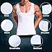 GKVK Mens Compression Shirt to Hide Gynecomastia Moobs Chest Slimming Tank Top Body Shaper Undershirt, white, Large