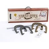 St. Pierre American Professional Horseshoe Set in Wood Case