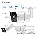 UltraHD 5MP Outdoor POE IP Camera, 2592x1944, 130ft NightVision, IP67 Weatherproof, Heavy Duty Metel Housing, 3.6mm Lens 90° Angle, Onvif, Hikvision, Dahua, Blue Iris, iSpy (Bullet, White)