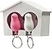 Qualy Duo Sparrow Key Rings - Pink and White by cub