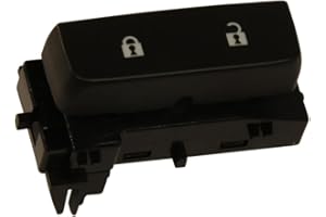 ACDelco 15804094 Black Single Door Lock Switch with Blue Backlighting (GM Original Equipment)