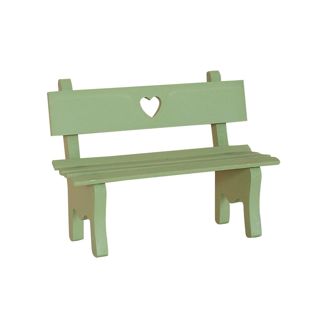 Homoyoyo Small Bench Garden Ornaments Miniature: Small Doll Bench Wooden Benches Miniature Garden Accessories Landscape Decoration Mini Furniture Statuette Wooden Stool for Patio