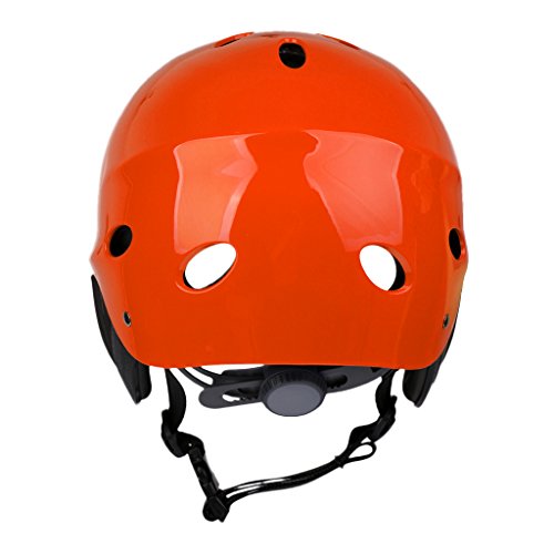 Jili Online Water Sports Safety Helmet Kayak Canoe Boat Surf Hard Cap - Orange - Thumbnail 5